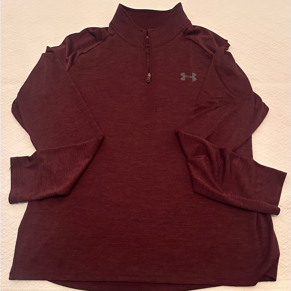 Under Armour Burgundy Quarter-Zip Top